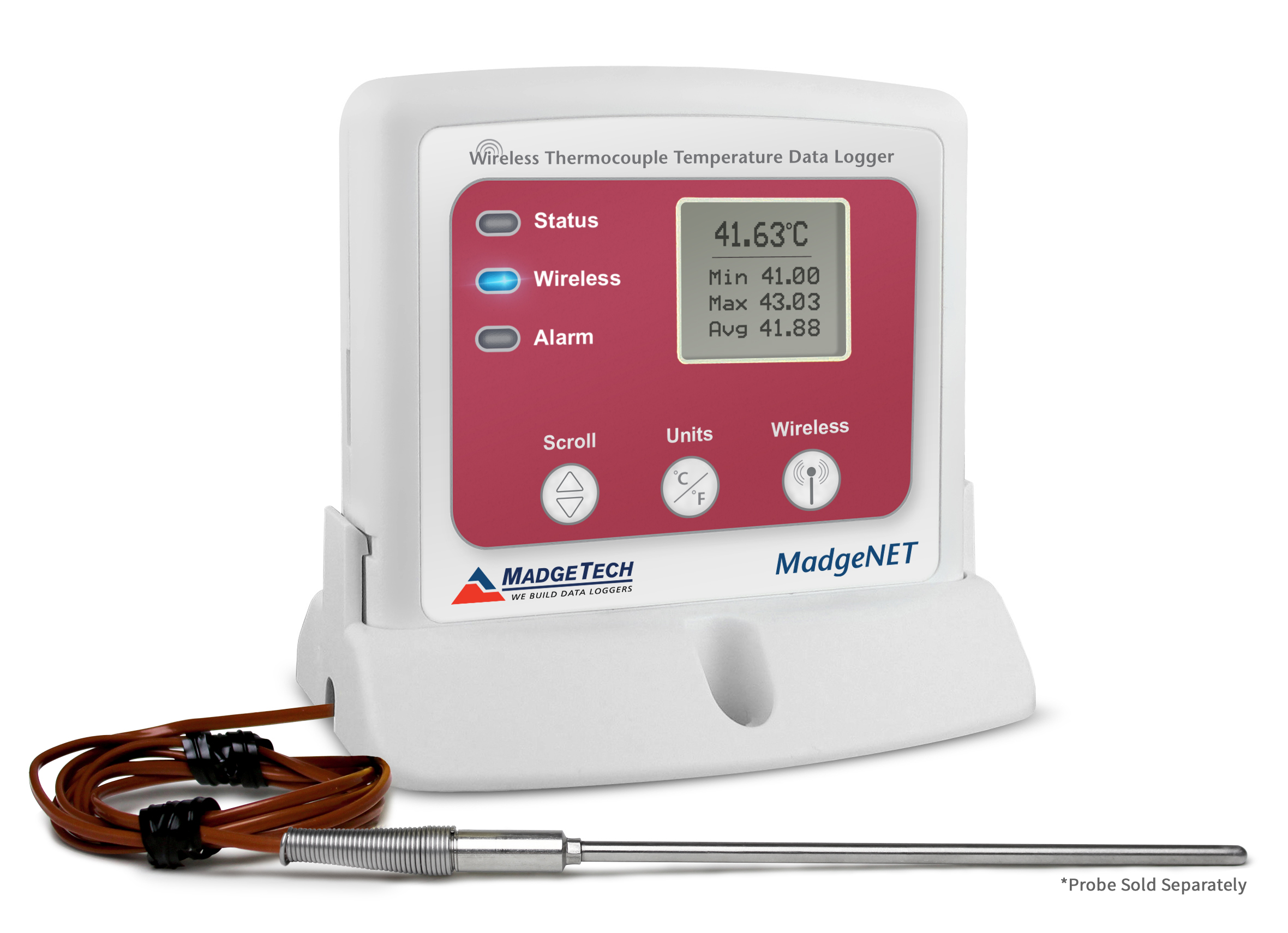 RFTCTemp2000A MadgeTech Thermocouple Data Logger