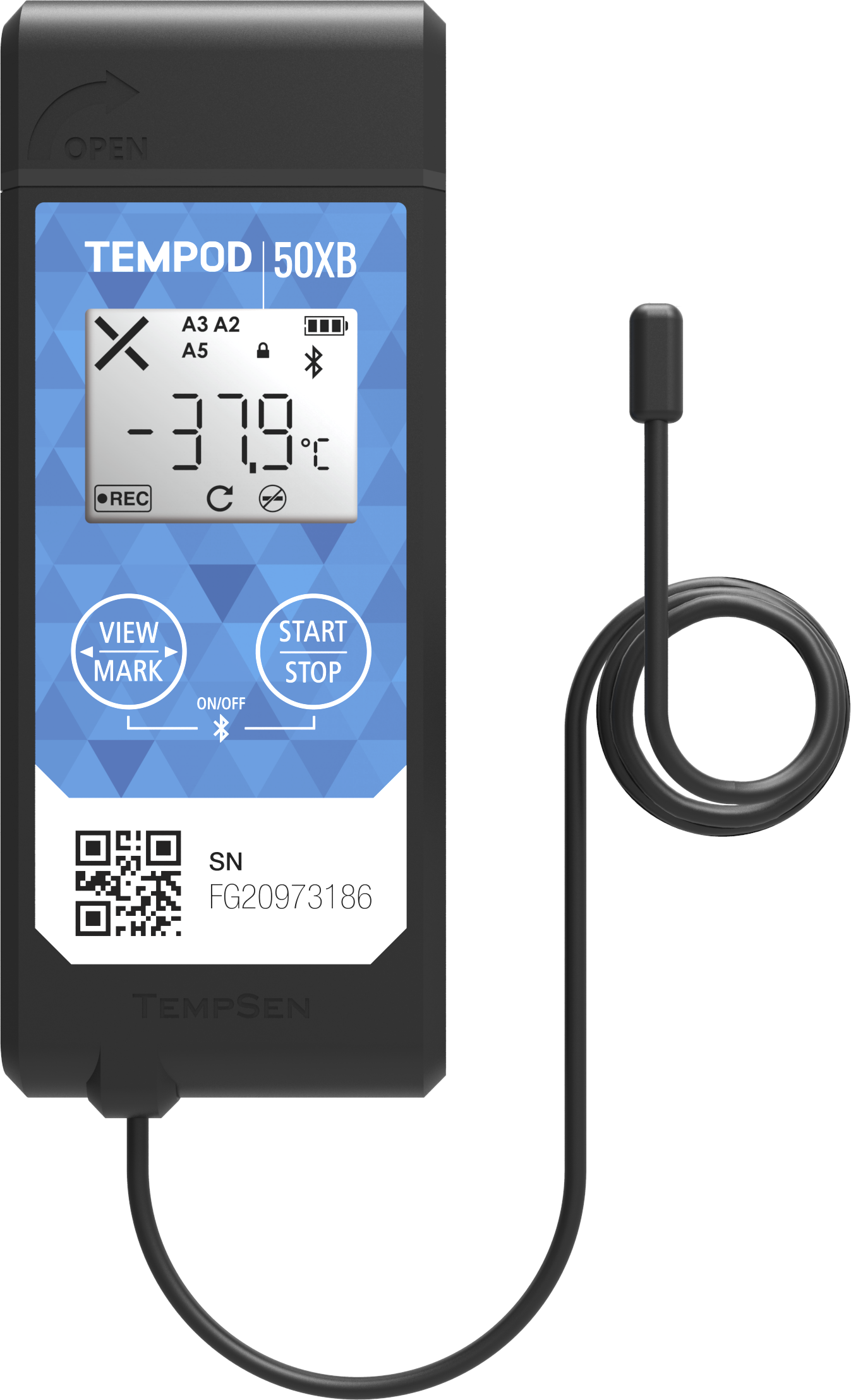 Tempod 50XB Low Temperature Bluetooth Data Logger