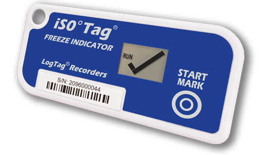 An image of TICT iSO°Tag 3-Year freeze temperature indicator.