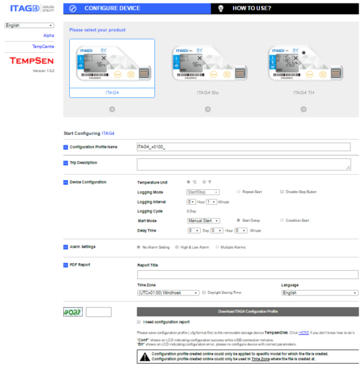 online configeration utility