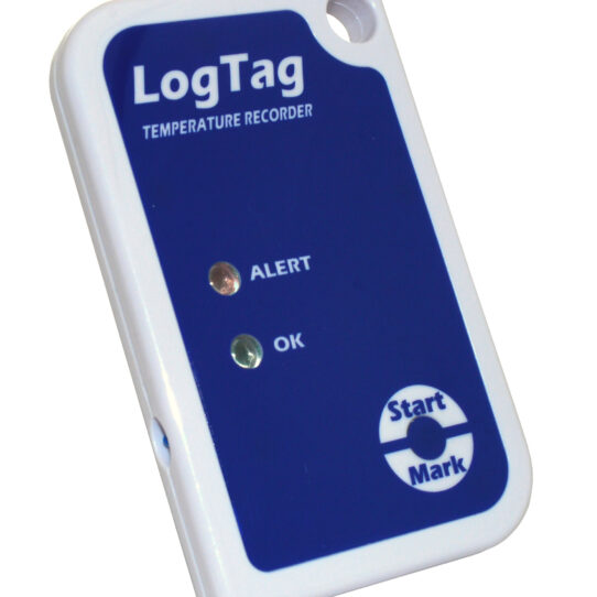 Front of the LogTag TRIX 8 temperature data logger
